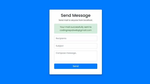 How to Send Email with PHP & Gmail | Send Mail from Localhost using XAMPP Server