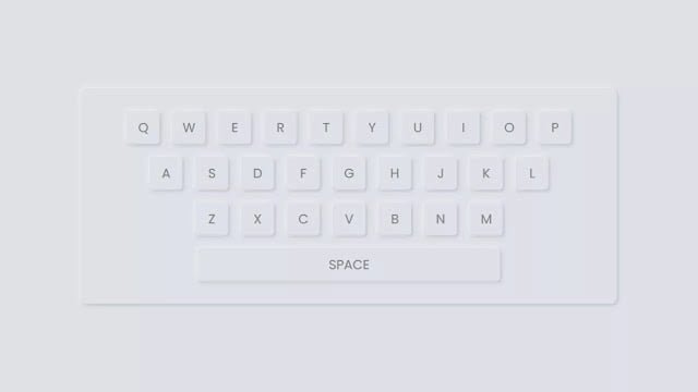 Neumorphism Keyboard Design using only HTML & CSS