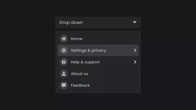 Advanced Drop-down Menu Animation like Facebook using HTML CSS & JavaScript Advanced Drop-down Menu Animation like Facebook using HTML CSS & JavaScript