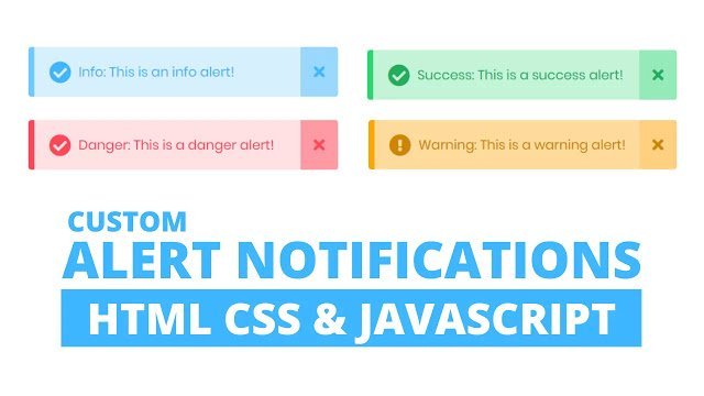 Custom Warning Alert Notification using HTML CSS & JavaScript Custom Warning Alert Notification using HTML CSS & JavaScript
