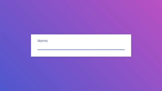 Awesome Input Animation using HTML & CSS